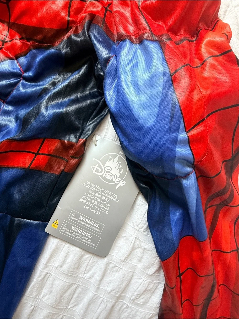 Disney Store Spider-Man Muscle Costume (Size 7-8)!